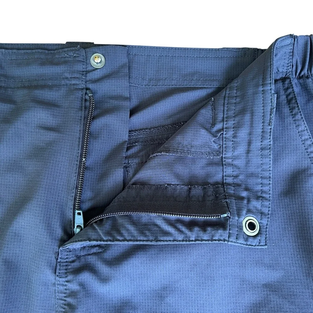 Gerry Cargo Shorts Mens 34 Gray Lightweight Pockets Quick Dry‎ Elastic Waist